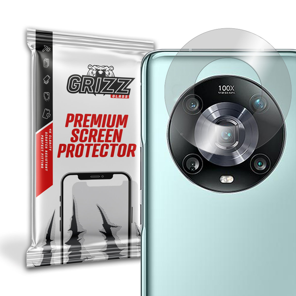 GrizzGlass HybridGlass Camera szkło hybrydowe na obiektyw do Honor Magic 4 Pro