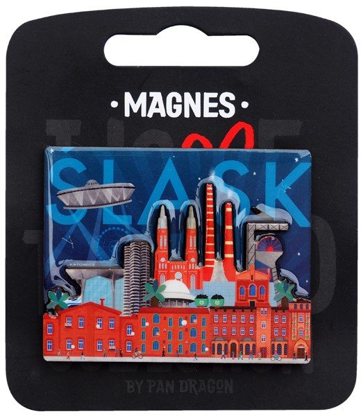 PAN DRAGON Magnes I love Poland Śląsk ILP-MAG-C-KAT-19