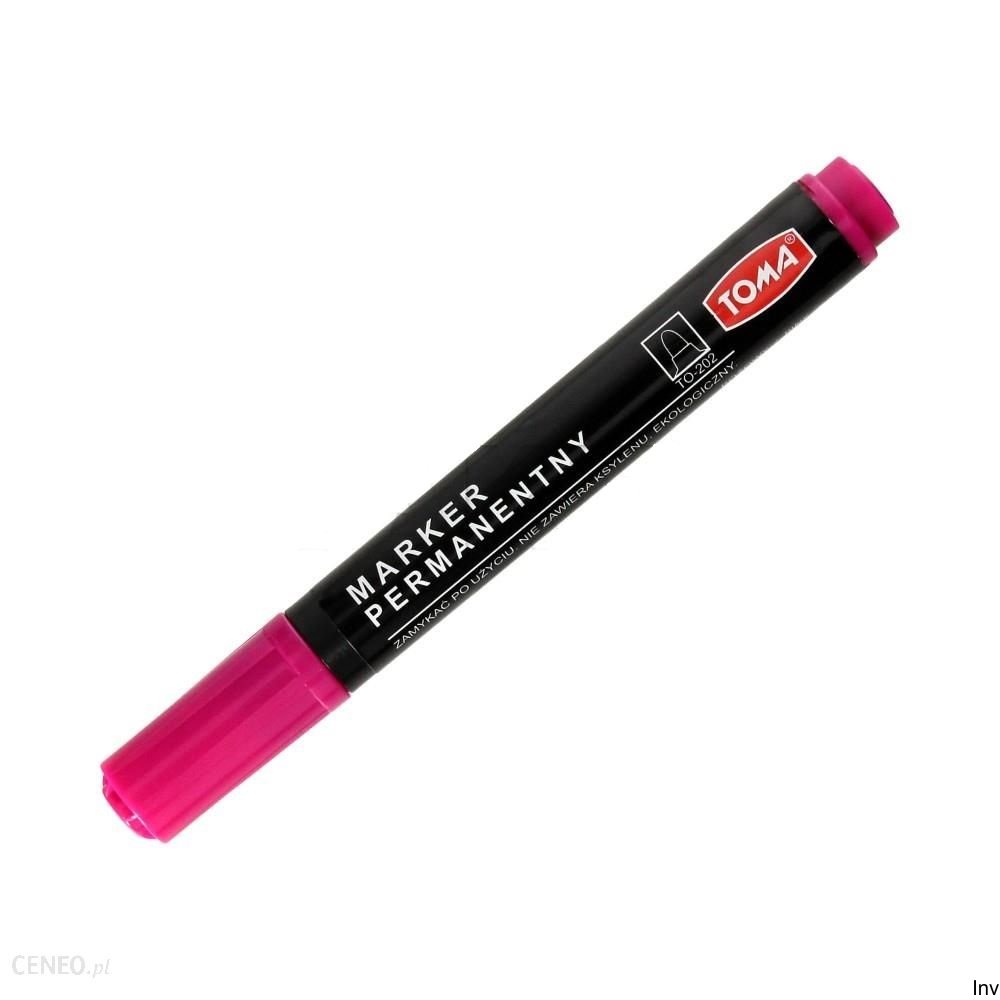 Marker Permanentny, Końcówka Okrągła 1,5Mm,  Różowy To-202 Toma