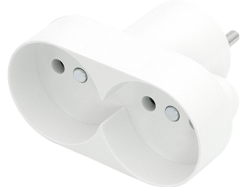 Jonex Rozgałeźnik wtyczkowy 2x2P biały R-260 R-260