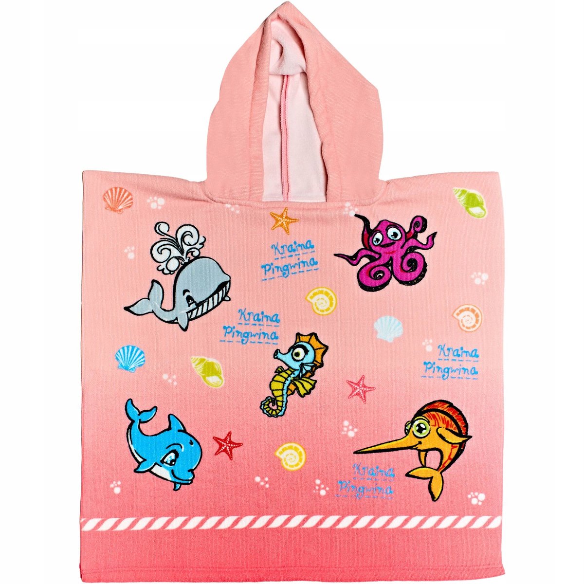 Pelerynka Plażowa Dla Dzieci Ręcznik Plażowy R. L