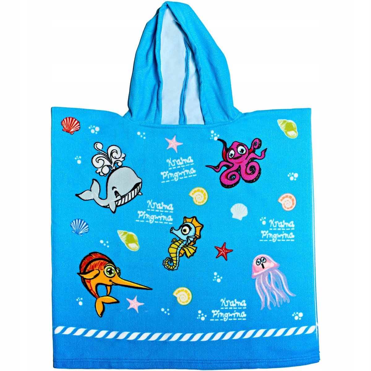 Pelerynka Plażowa Dla Dzieci Ręcznik Plażowy R. L