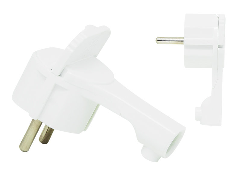Plastrol Wtyczka płaska kątowa z uziemieniem WT-16UP; 16A 230V AC WT-16UP