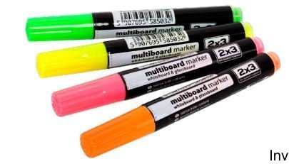 2x3 Markery MULTIBOARD Fluoresencyjne 4 Szt.