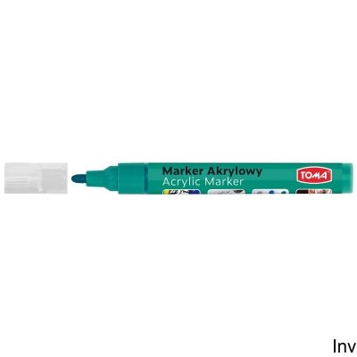 Marker Akrylowy, Fibrowa Końcówka Ścięta 2-5Mm,  Zielony To-402 Toma
