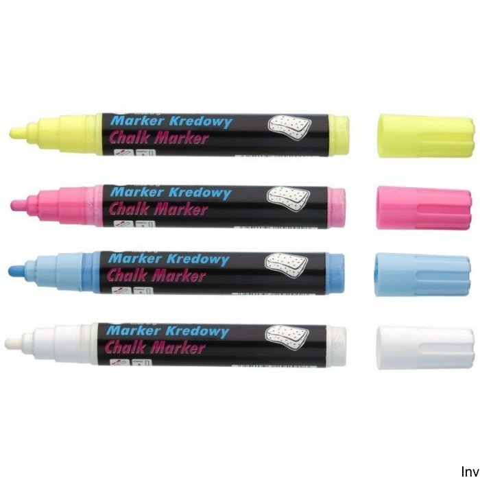 Marker Kredowy, Końcówka Ścięta 8Mm, 8G Tuszu Czarny To-291 Toma