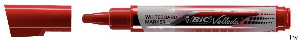 BIC Whiteboard Marker Velleda Liquid Ink Tank, 4er Kabura  opakowanie: czerwony 902097