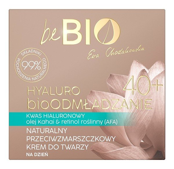 BeBio Ewa Chodakowska Hyaluro bioOdmładzanie 40+ naturalny krem do twarzy na dzień 50ml 109709-uniw