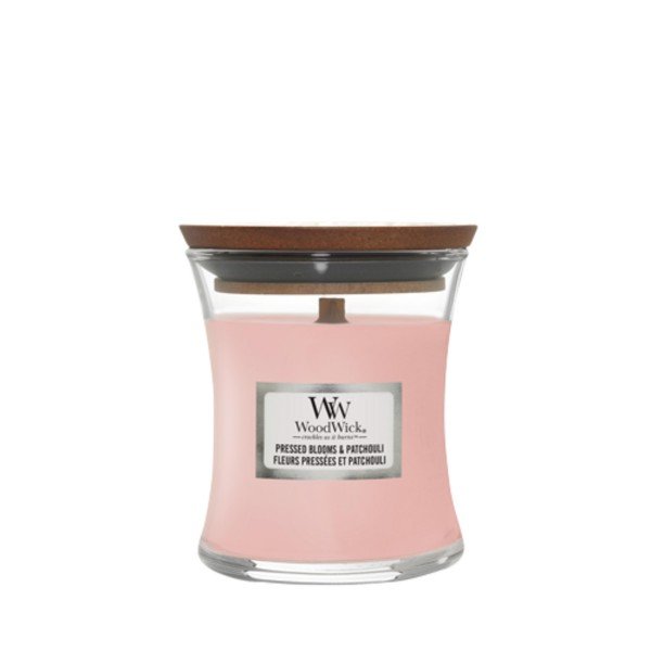 WoodWick Wazon zapachowy na świecę mały Pressed Blooms & Patchouli 85 g
