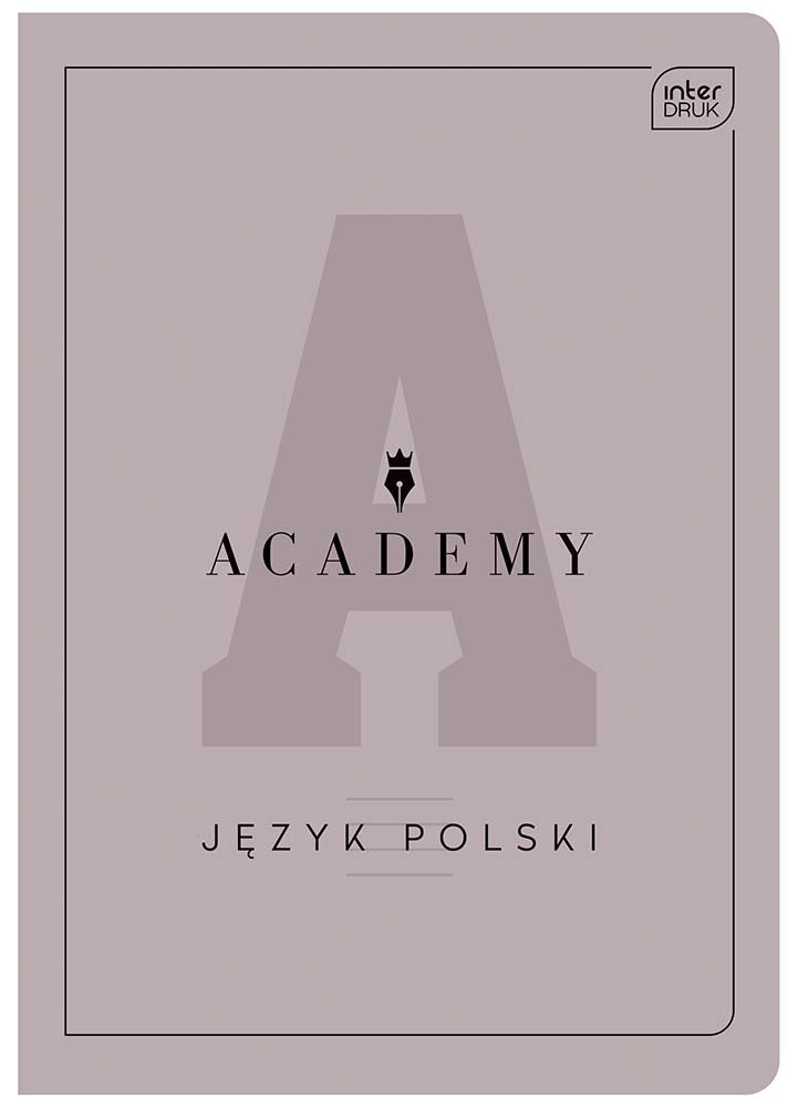 Academy, Zeszyt A5 60 kartek, linia, Polski