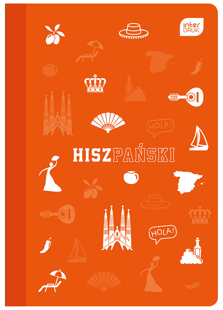Interdruk, Zeszyt A5 60 kartek, kratka, Pp Hiszpański