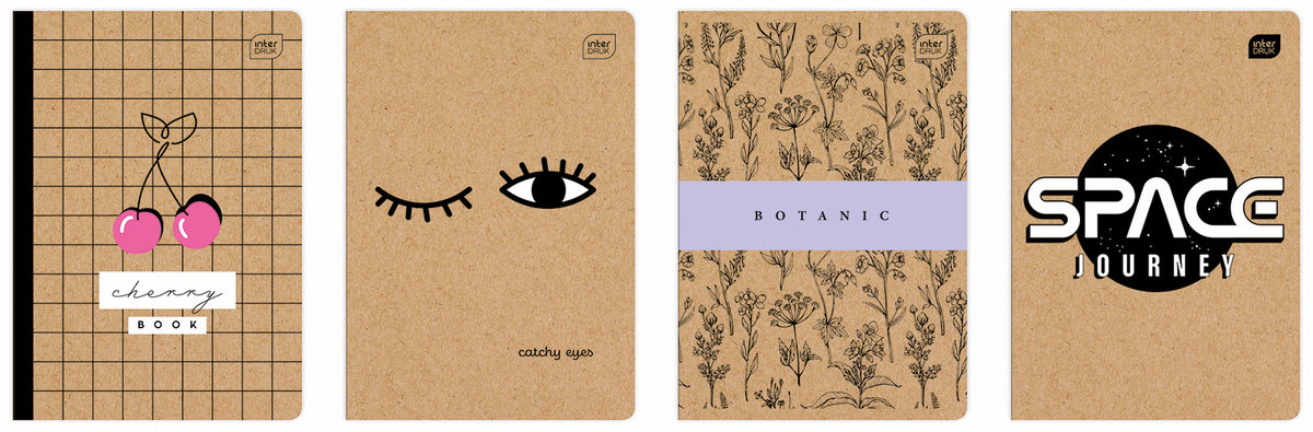 Interdruk, Zeszyt A5 60 kartek, Kraft Fsc