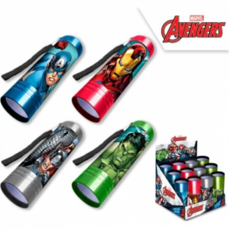 KIDS EUROSWAN Latarka aluminiowa Avengers MV15797 Kids Euroswan 12 op.