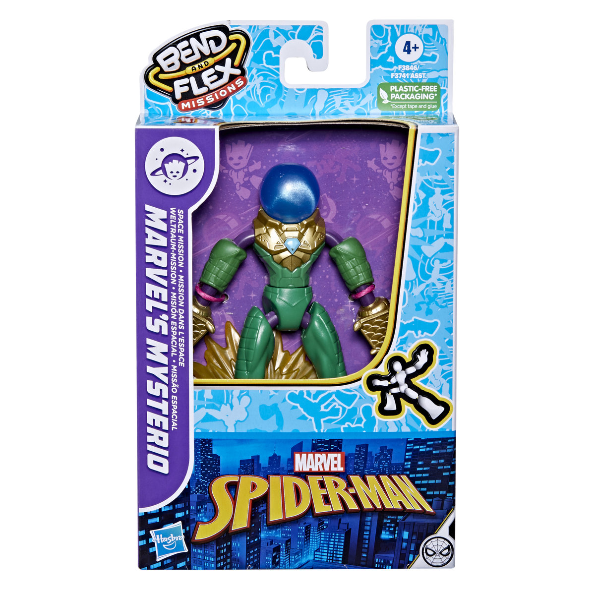 Hasbro Figurka Spiderman Bend And Flex Mysterio Space Mission 5_816172