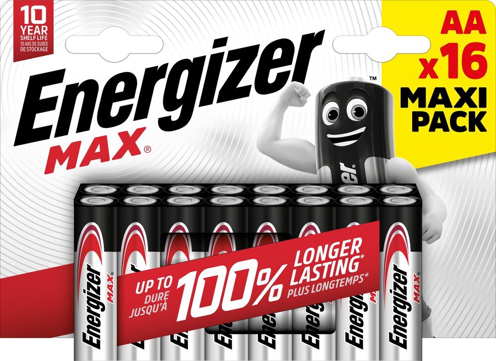Energizer 16 x bateria alkaliczna Alkaline MAX LR6/AA box