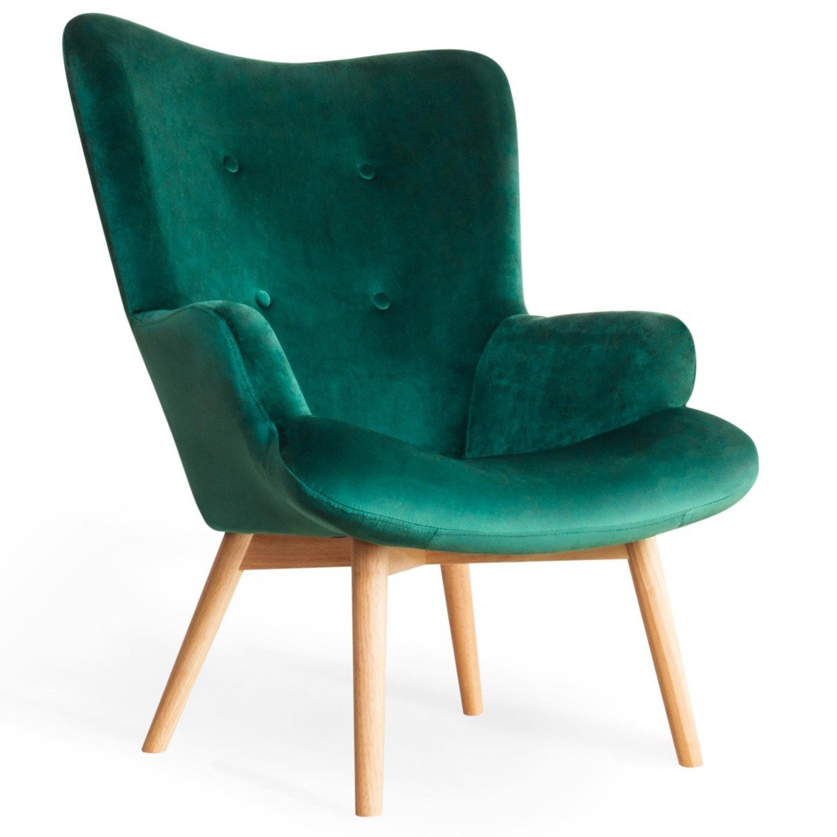 Wygodny Fotel Moss Welurowy 50X96 Cm