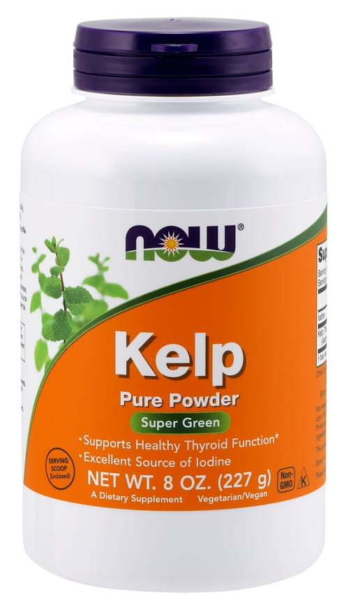 Now® Foods NOW Kelp, naturalny jod, proszek, 227g