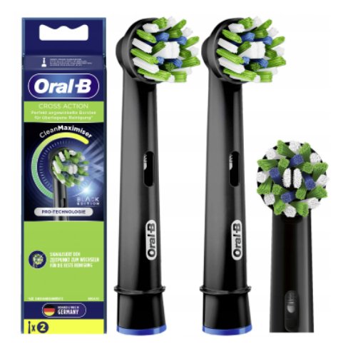 Końcówki do szczoteczki Oral-B Cross Action EB50BK czarne