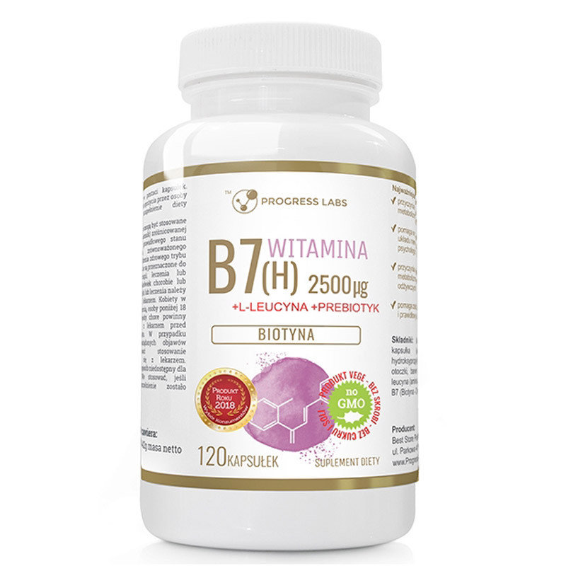 PROGRESS LABS PROGRESS LABS Witamina B7 (H) 2500mcg 120caps