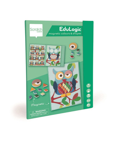 Scratch, Magnetyczna układanka, Kształty i kolory, Sowa