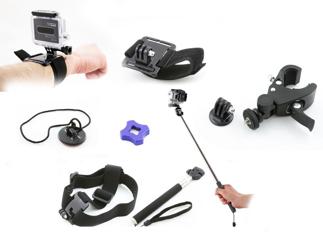 Zestaw Akcesoria Montażowe Do Gopro Hero 4 3+ 3 2