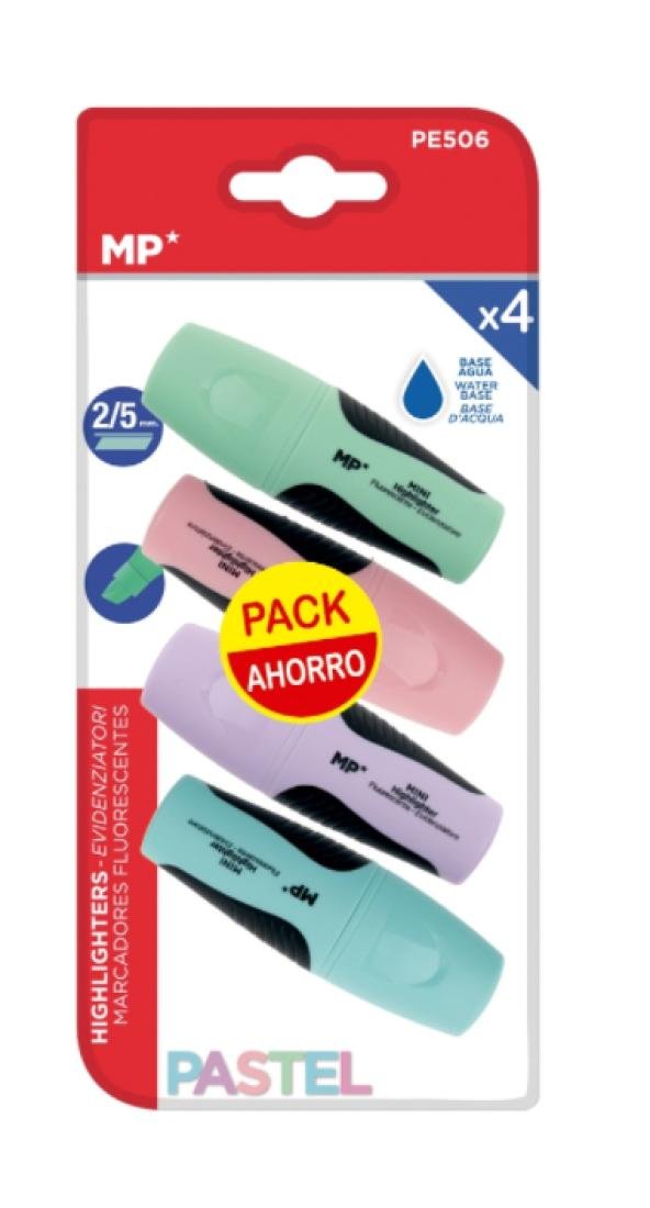 Zestaw Zakreślaczy Fluorescencyjnych 4 Sztuki (Kolorowy)