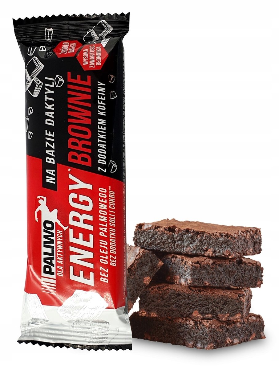 NaturAvena Baton Proteinowy Kakaowy Brownie z Kofeiną bez dodatku cukru 50g - NaturAvena