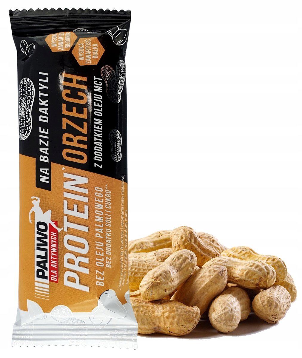 NaturAvena Baton Proteinowy Orzechowy z Dodatkiem Oleju MCT 50g - NaturAvena
