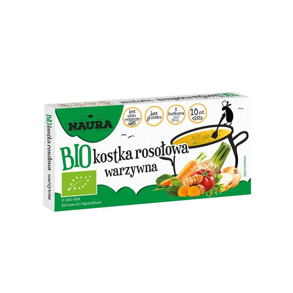 Naura Kostka rosołowa warzywna BIO 100 g
