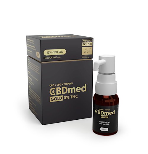 CANNLAB SP. Z O.O. SP. K. CANNLAB SP Z O.O SP K Olej konopny CBDmed Gold 15% 10 ml