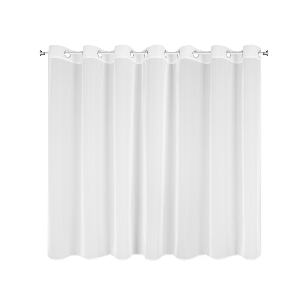 Eurofirany, Firana na przelotki Woal Frida, Biały, 150x400 cm