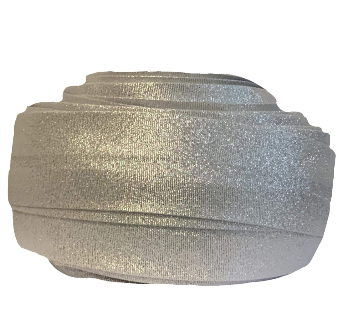 kufer-pasmanteria.pl Lamówka Brokatowa 60 mm ( 1 mb ) SREBRNA 20889310_20220428175716