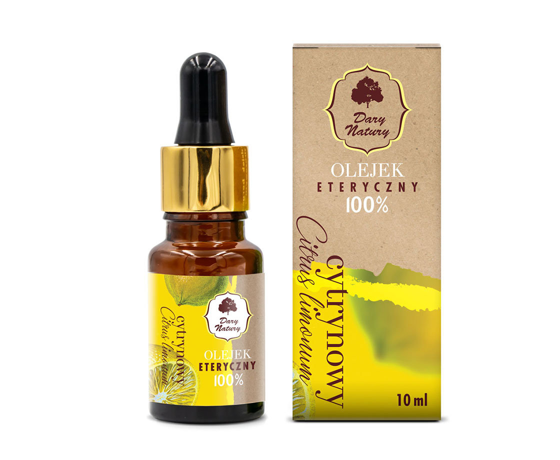 Dary Natury Olejek Eteryczny Cytrynowy 100% 10ml - Dary Natury