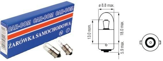 Żarówka Samochodowa 24V 2W Ba9S do Auta 10szt.