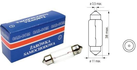 Żarówka Samochodowa 24V 5W Sv8.5 10X37 do Auta 10szt.