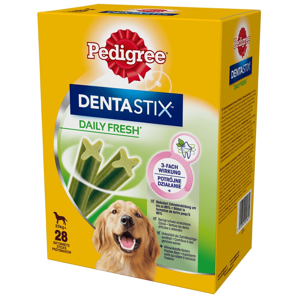 Pedigree DentaStix Fresh - Dla dużych psów, 1080g 28 szt.