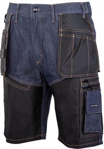 Spodenki krótkie jeans nieb ze wzmoc. 