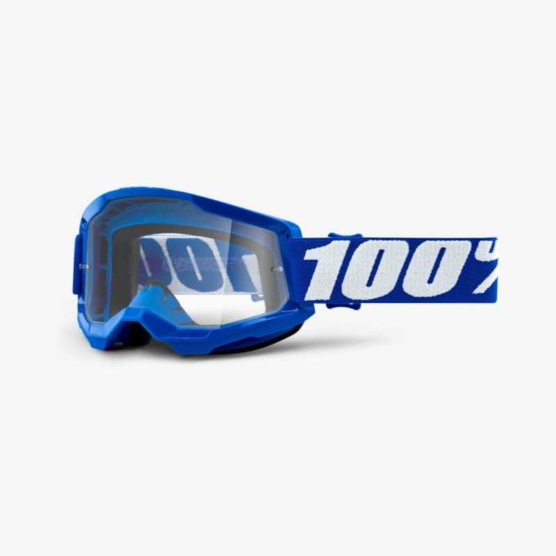 100% 100% Strata Anti-Fog Goggles Gen2, blue/clear  2021 Gogle HU-GOG-0055/21/unis