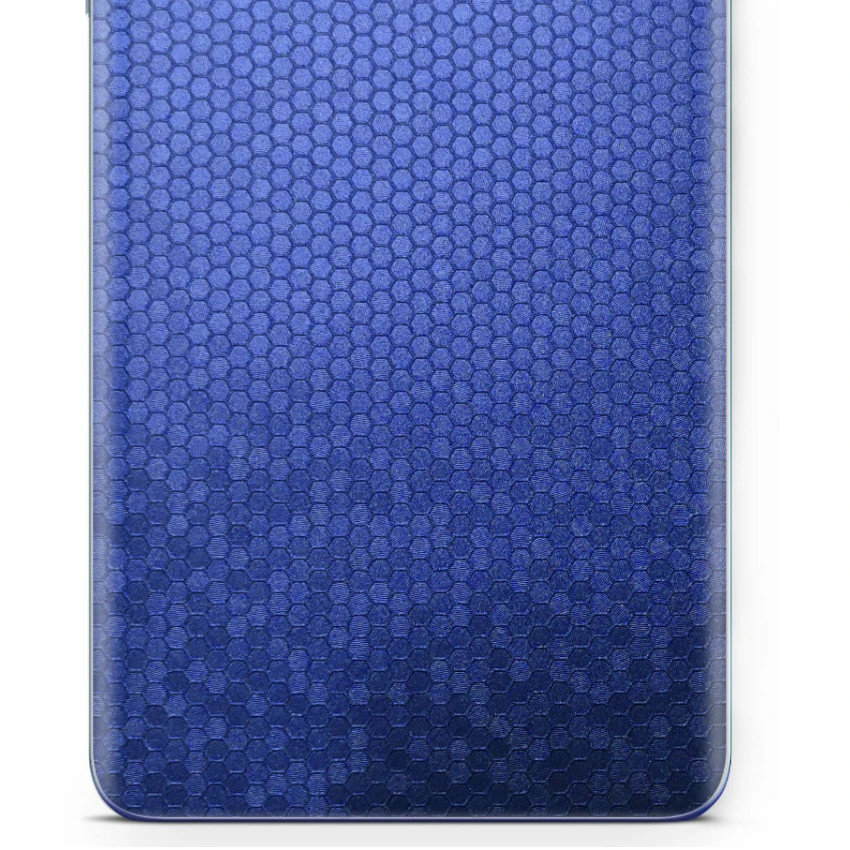 Folia naklejka skórka strukturalna na TYŁ do HTC One A9s -  Plaster Miodu Niebieski - apgo SKINS