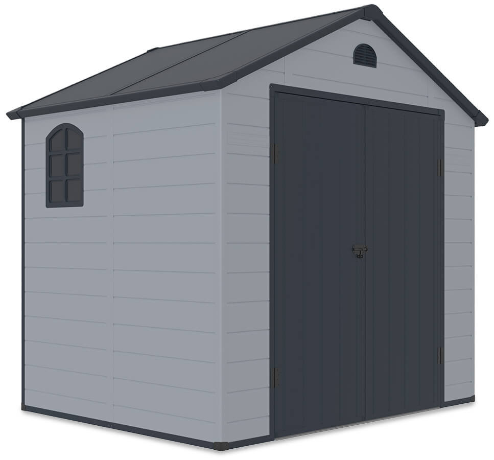 Domek Do Ogrodu Vermont 8X6 Light Grey