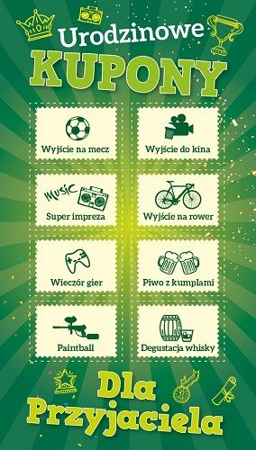 Kartka urodzinowa z kuponami dla przyjaciela GIFTB-42
