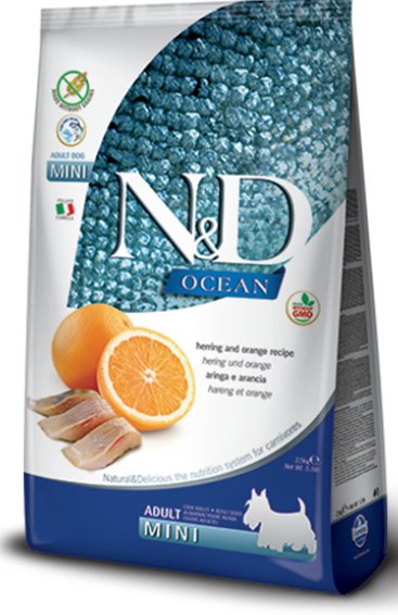 Farmina N&D Ocean Śledź i pomarańcza 0,8 kg