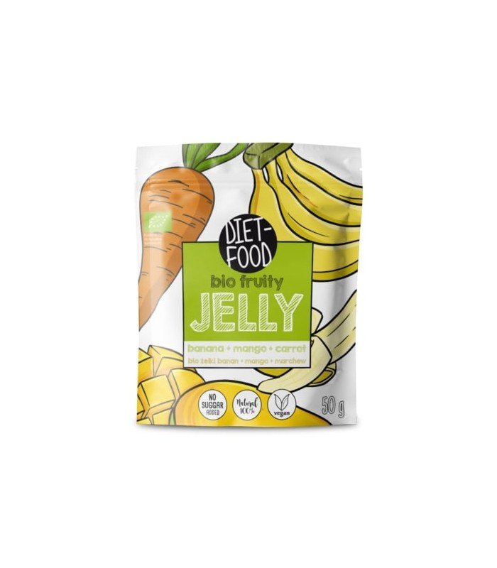 Diet-Food Żelki banan, mango, marchew 50 g Bio