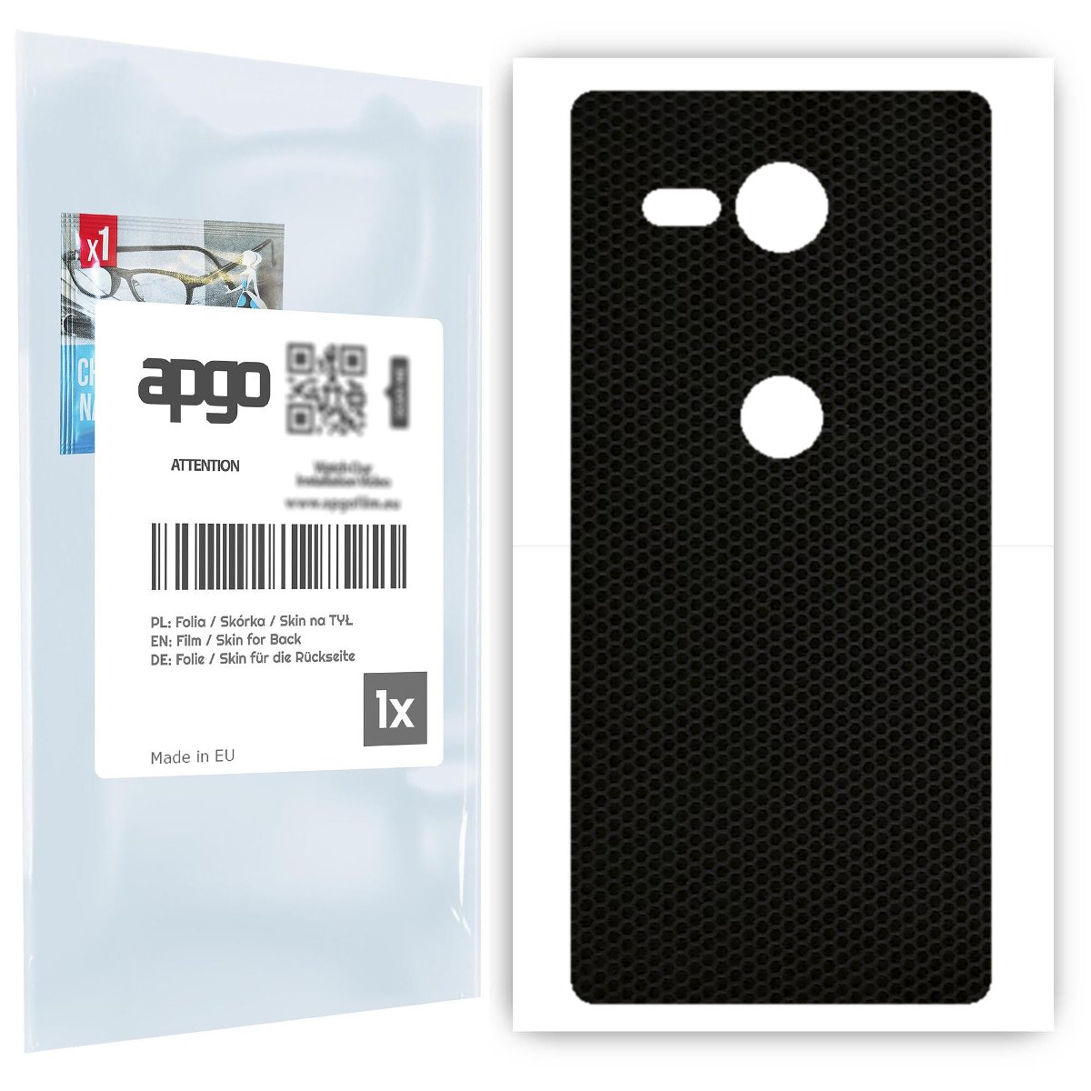 Folia naklejka skórka strukturalna na TYŁ do Sony Xperia XZ2 Compact -  Matrix - apgo SKINS