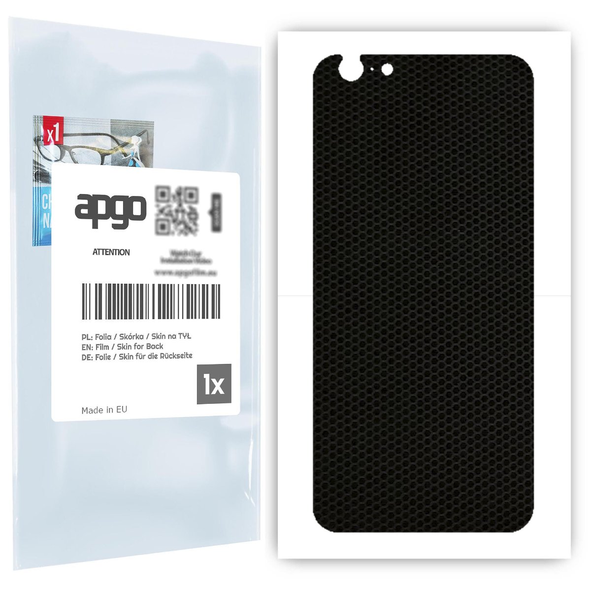 Folia naklejka skórka strukturalna na TYŁ do Apple iPhone 6s -  Matrix - apgo SKINS