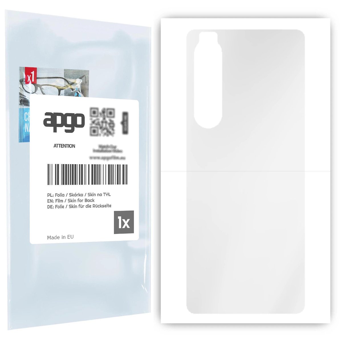 Folia hydrożelowa naklejka przezroczysta na TYŁ do Sony Xperia 1 III - apgo hydrogel TPU