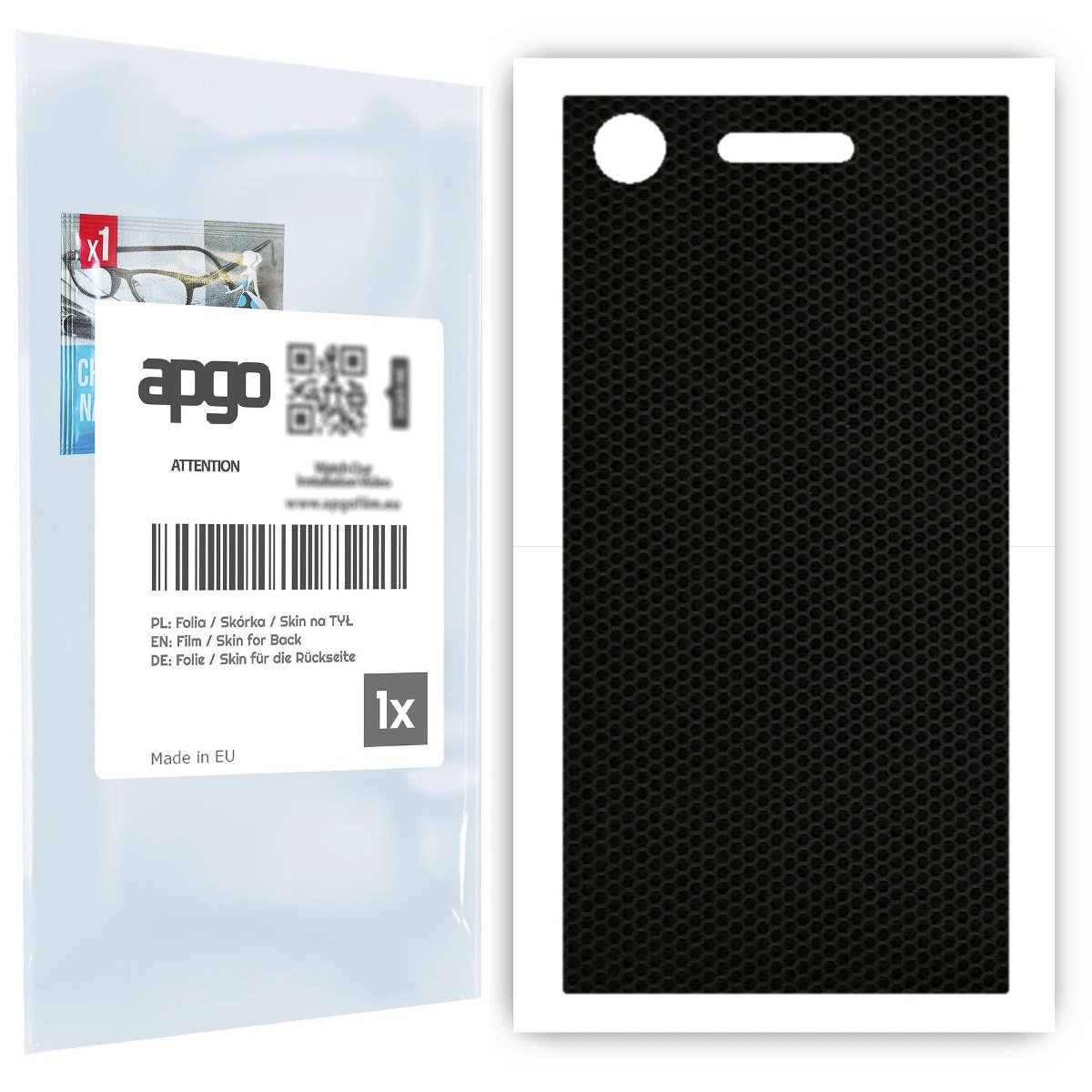 Folia naklejka skórka strukturalna na TYŁ do Sony Xperia XZ1 -  Matrix - apgo SKINS