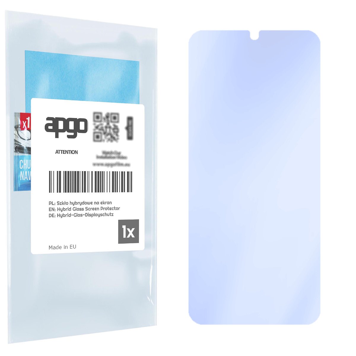 Szkło ochronne na ekran Hybrydowe 9H zamiennik hartowanego do Nokia G20 - apgo PRO Flexible Hybrid Glass nie pękające