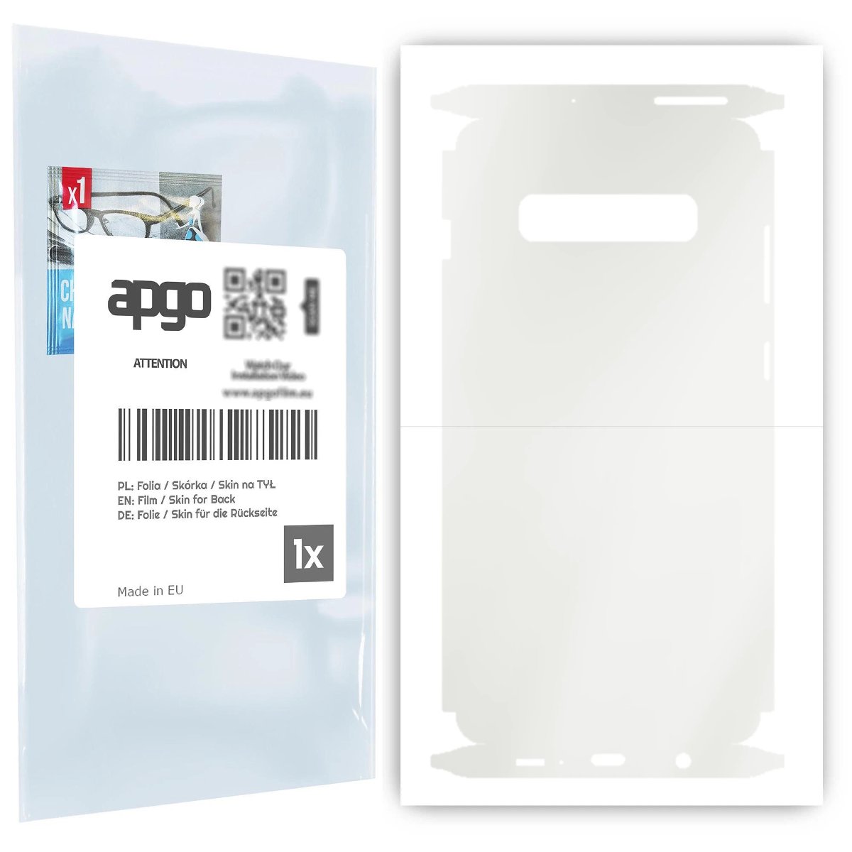 Folia hydrożelowa naklejka MATOWA na TYŁ+BOKI do Samsung Galaxy S10+ - apgo hydrogel MATTE