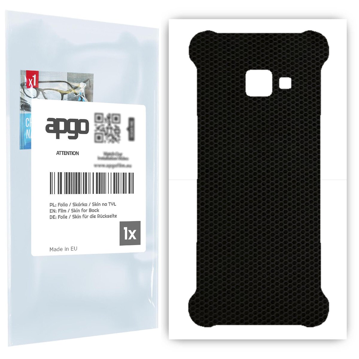 Folia naklejka skórka strukturalna na TYŁ do Samsung Galaxy Xcover 4 -  Matrix - apgo SKINS